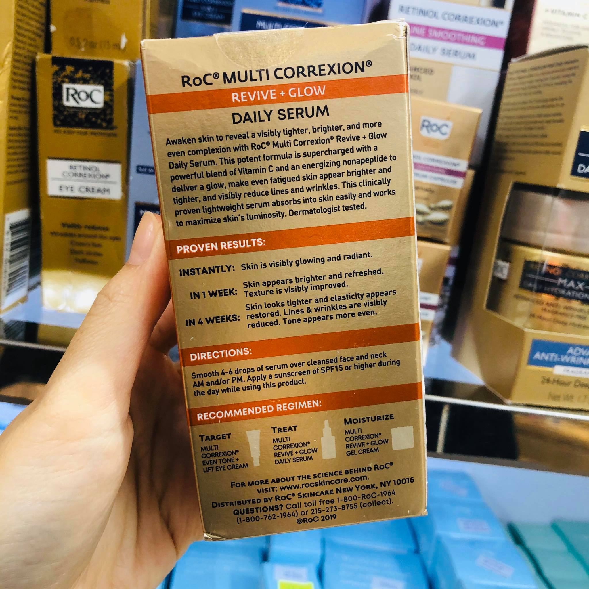 [HCM]Tinh chất  RoC Multi Correxion Revive + Glow Vitamin C Daily Serum (30mL)