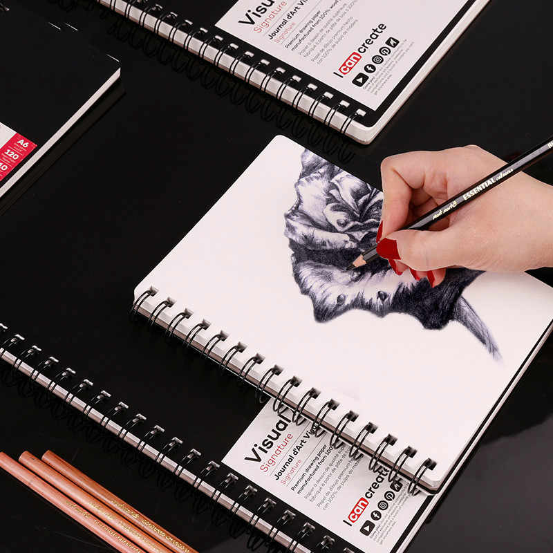 [HCM]SỔ SKETCH MONT MARTE SIZE A5/A4/A3 - VISUAL ART DAILY (BÌA NHỰA 60 TỜ GIẤY 110 GSM)
