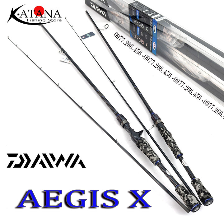 Cần câu lure daiwa aegis x - máy đứng. máy ngang