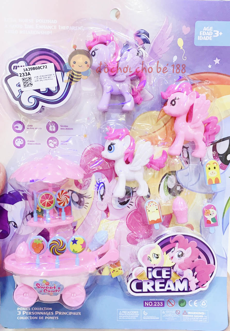 [HCM]Xe đẩy bán kem kẹo ngựa pony