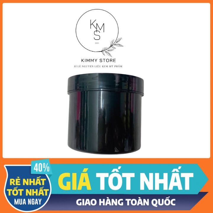 Hủ nhựa đựng kem 500g màu đen
