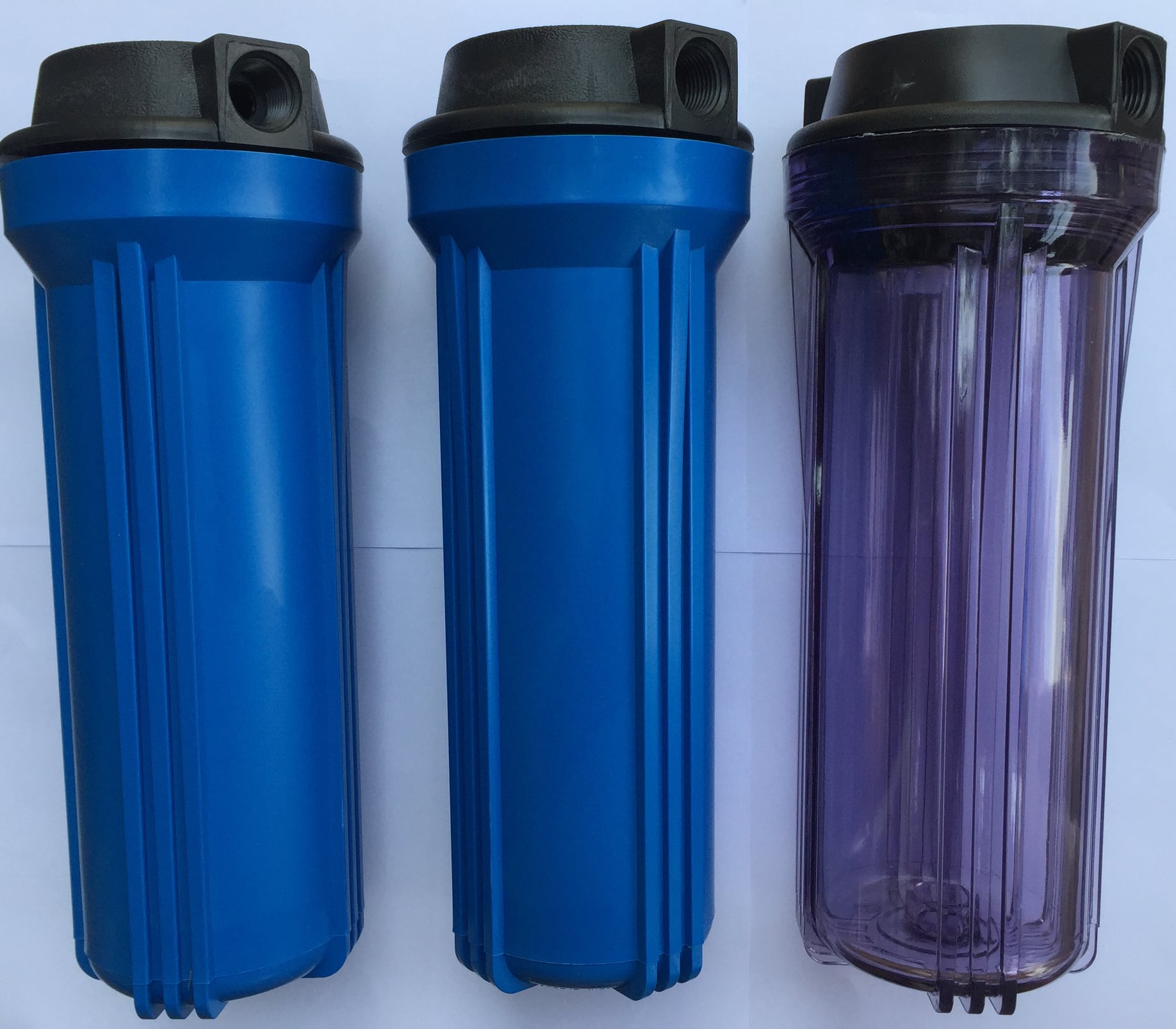 Bộ 3 cốc lọc 10 inch ren 13 và 21 tùy chọn thay thế cho máy lọc RO hoặc lọc thô đầu nguồn