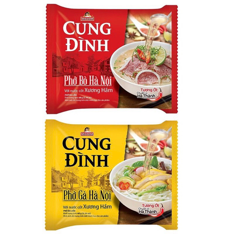 Phở Cung Đình Gói 68g (Bò/Gà)