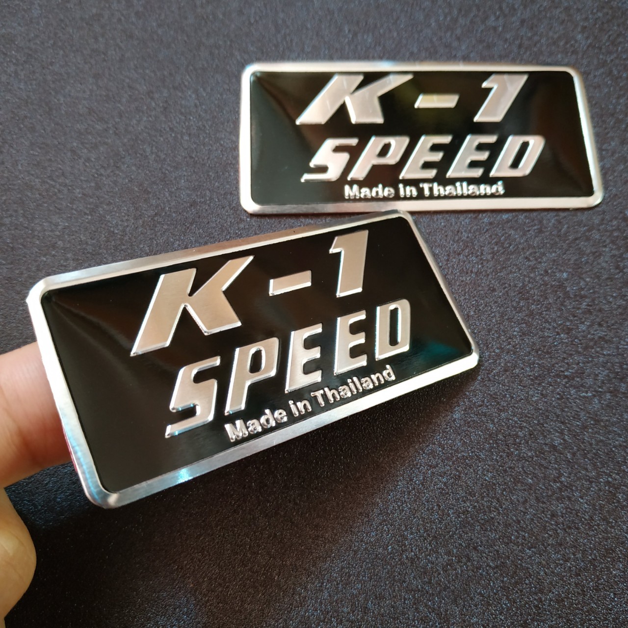 Tem nhôm dán Pô K-1 Speed 7.5x3.5cm