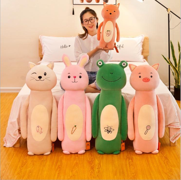 Gối Ôm Hình Thú Dài 70cm Siêu Mềm Cho Em Bé (4 Mẫu)