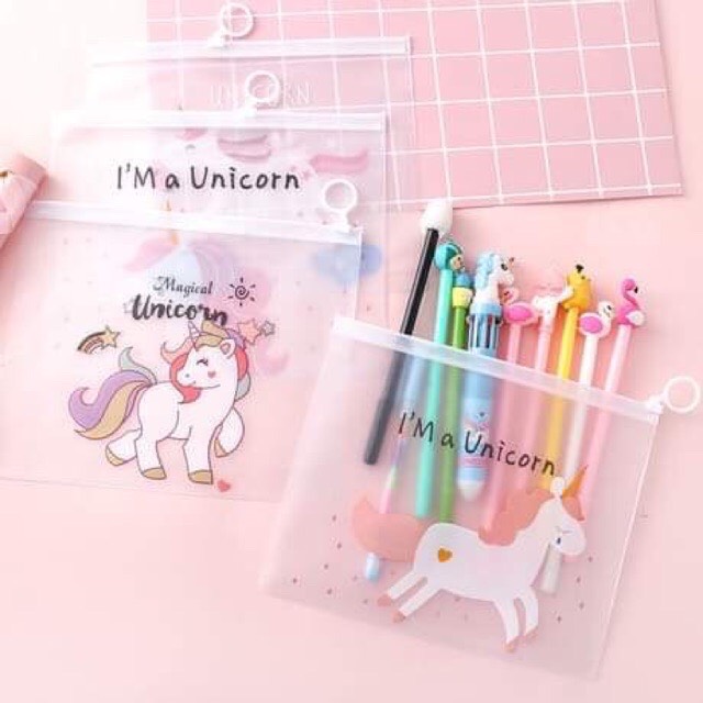 COMBO 2 TÚI ZIP ĐỰNG VIẾT UNICON