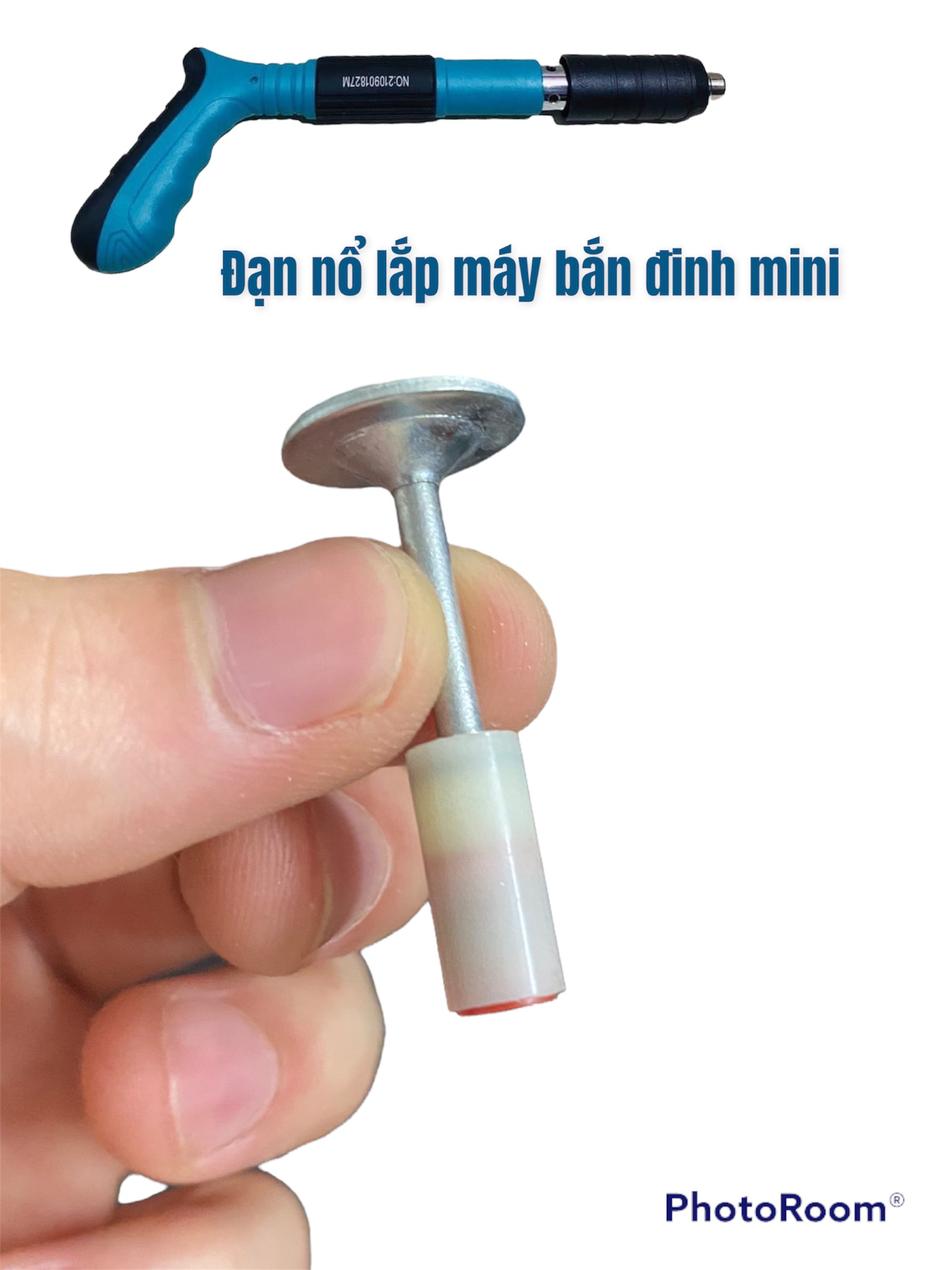 Đinh đạn nổ chuyên dùng cho máy bắn đinh mini, đinh bắn bê tông, kích thước đầu đinh 7.3mm