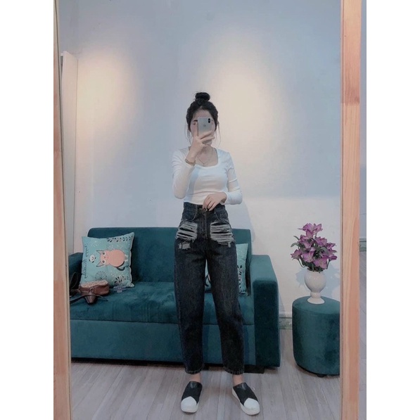 Quần Baggy Rách 2 Túi siêu hót