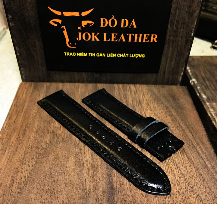 [HCM]DÂY DA ĐỒNG HỒ DA BÒ TẶNG KÈM KHÓA
