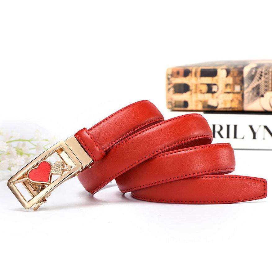 Thắt lưng dây nịt - nữ - da cao cấp mặt hợp kim mạ vàng hình trái tim