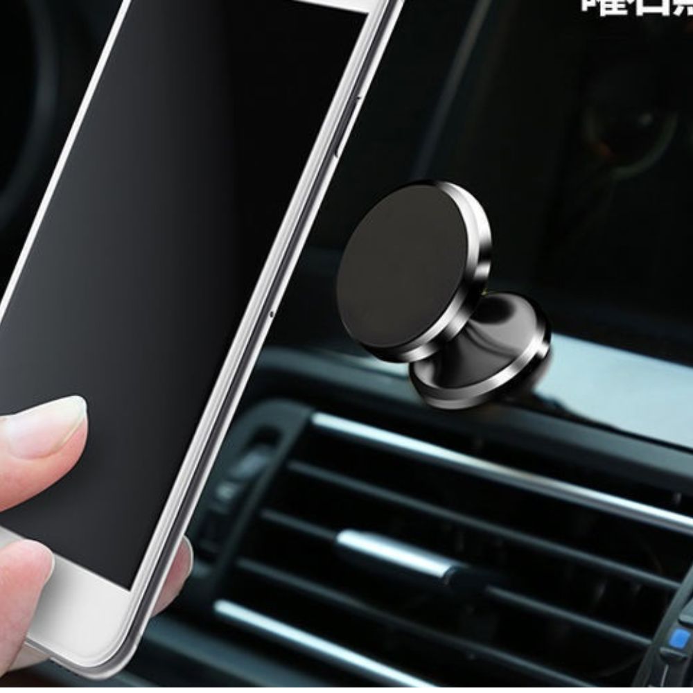 Giá đỡ điện thoại từ tính trên ô tô, xoay tiện dụng