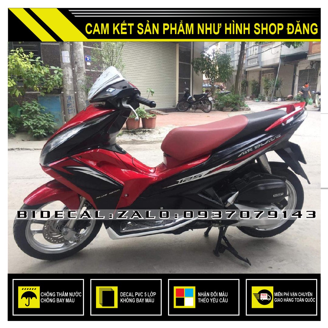 Tem rời airblade mẫu đời 2013 đỏ đen
