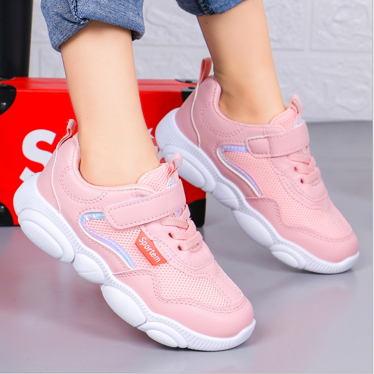 Giày thể thao bé gái dạng lưới, mẫu mới cho bé từ 3 đến 14 tuổi TT23