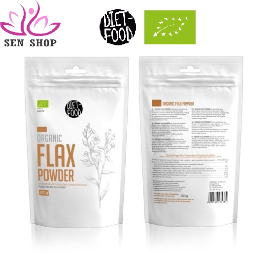 DIET FOODBột hạt lanh hữu cơ Organic Flax Seed Powder - 200gr