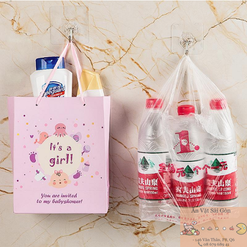 [HCM]Móc dán tường siêu dính 6x6cm. COMBO 50 móc