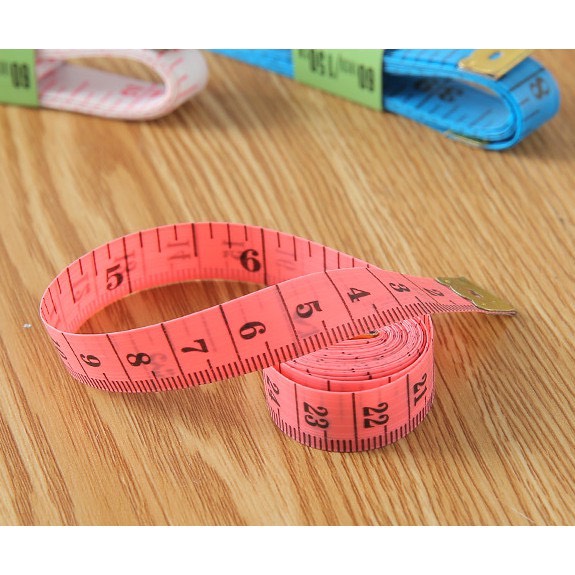 Thước Dây Mềm 150cm Đo 3 Vòng, Đo May Đồ, Đo Chiều Cao Bé Loại Có Đầu Thép - Màu Ngẫu Nhiên