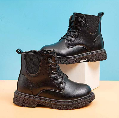 Giày Boot da cho bé gái phong cách hàn quốc (mẫu mới nhất ) - GB108