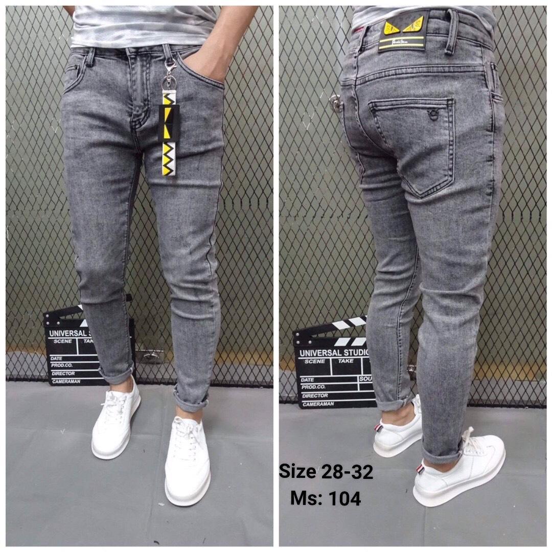 [HCM]QUẦN JEAN NAM ĐẸP MẪU XÁM TRƠN  CHUẨN SHOP CỰC ĐẸP 104 Jeannamnu-shop