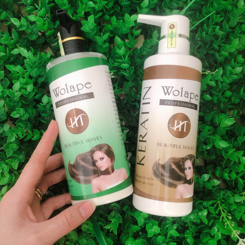 Kem hấp Collagen Wolape HT phủ bóng tóc 500ml