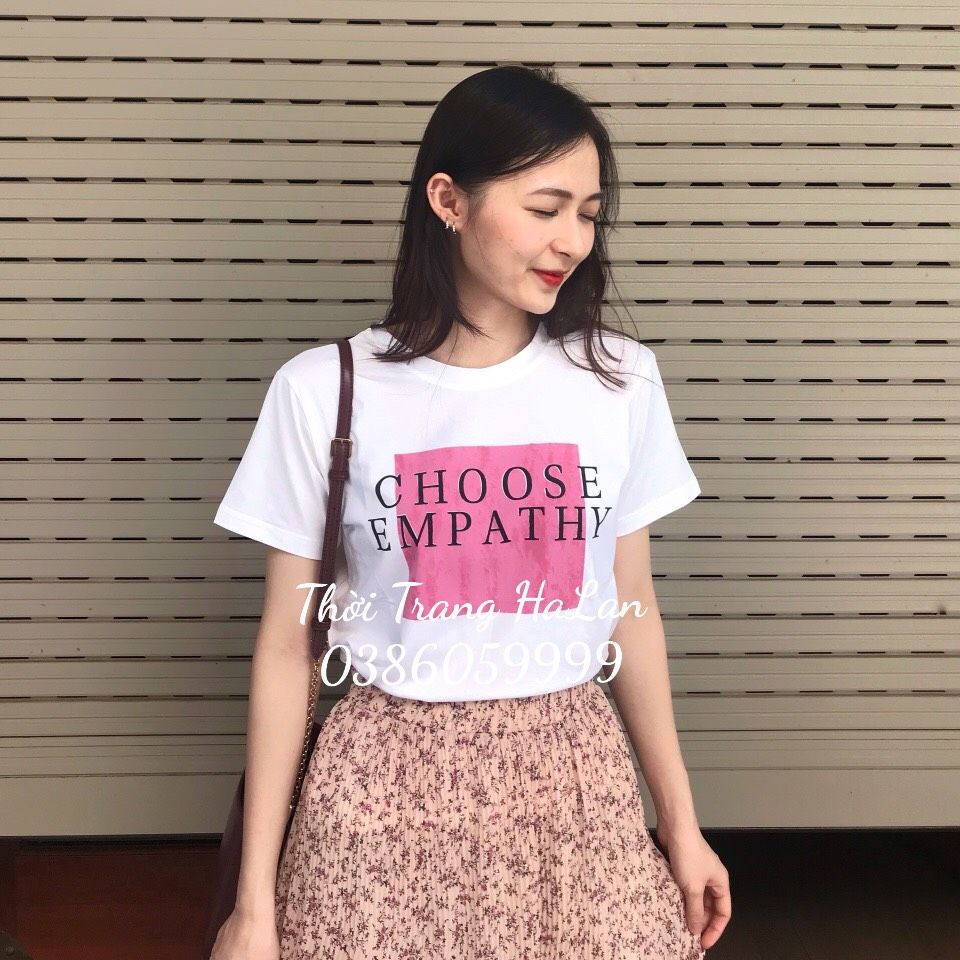 Áo thun Stra hồng phông cotton cao cấp sang xịn mịn