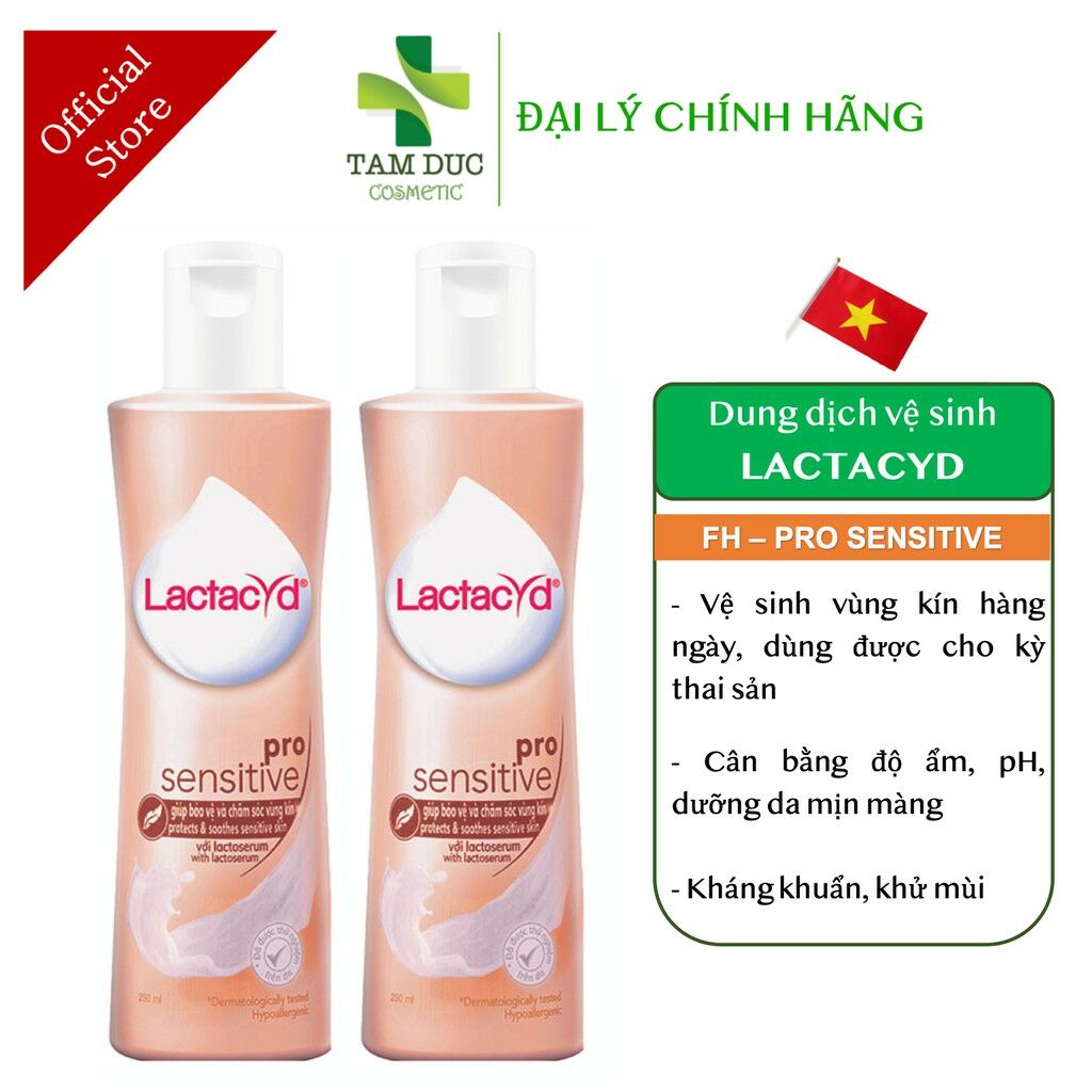 Dung dịch vệ sinh phụ nữ Lactacyd Pro Sensitive 150ml (sản phẩm mới)