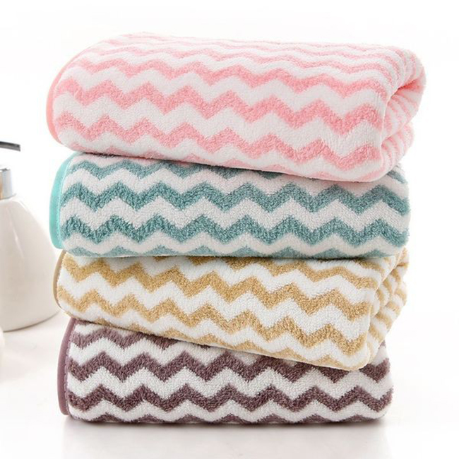 Khăn Mặt Hàn Quốc Kẻ Sọc Kích Thước 30x50 cm