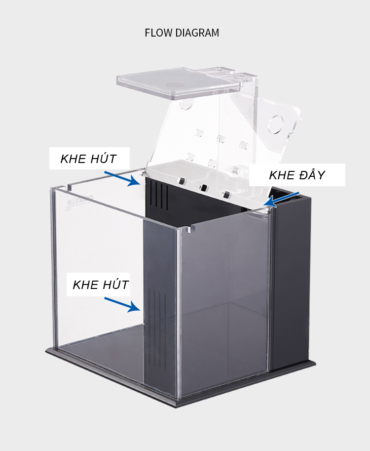 Bể cá mini để bàn Bể thủy sinh mini để bàn 07