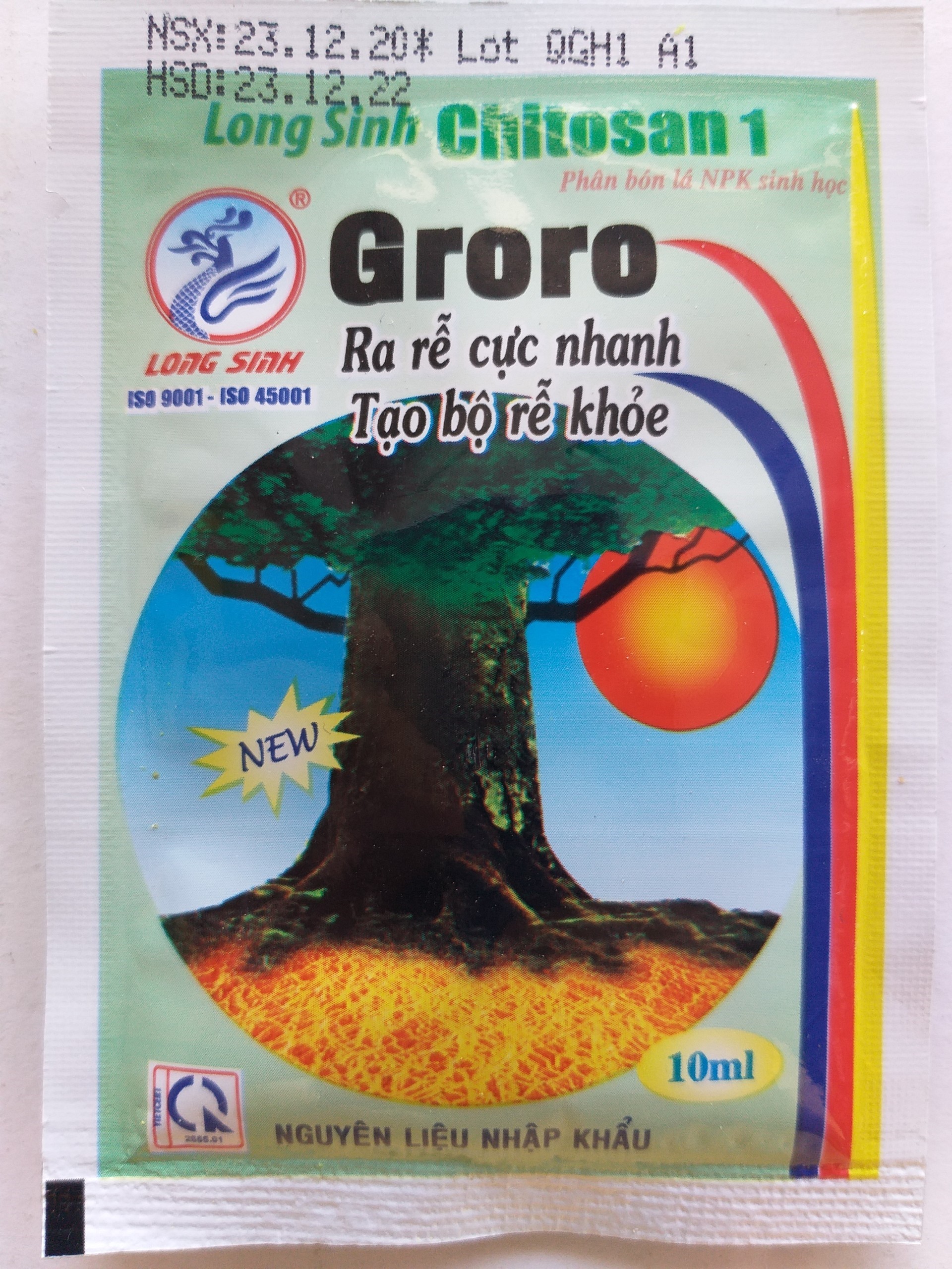 Phân bón lá NPK sinh học Groro