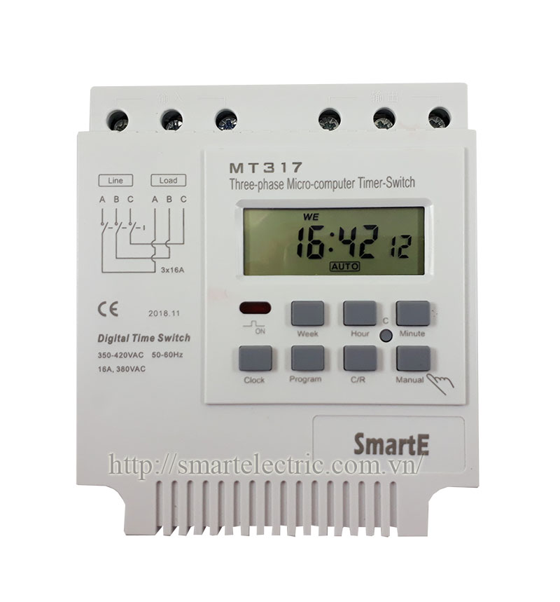 Công tắc hẹn giờ cho động cơ điện 3 pha 380V