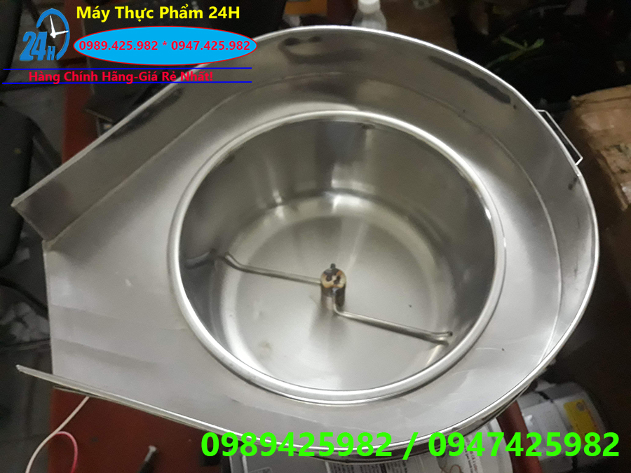 Máy nổ bắp,máy rang bơ sử dụng gas<Loại nồi 3 lớp có máng>