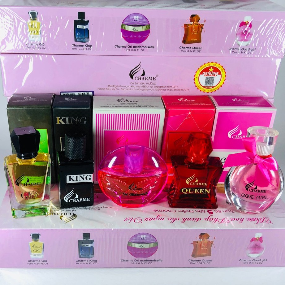[HCM]Set 5 Chai Nước Hoa Chame Nam Nữ Mini 10ml