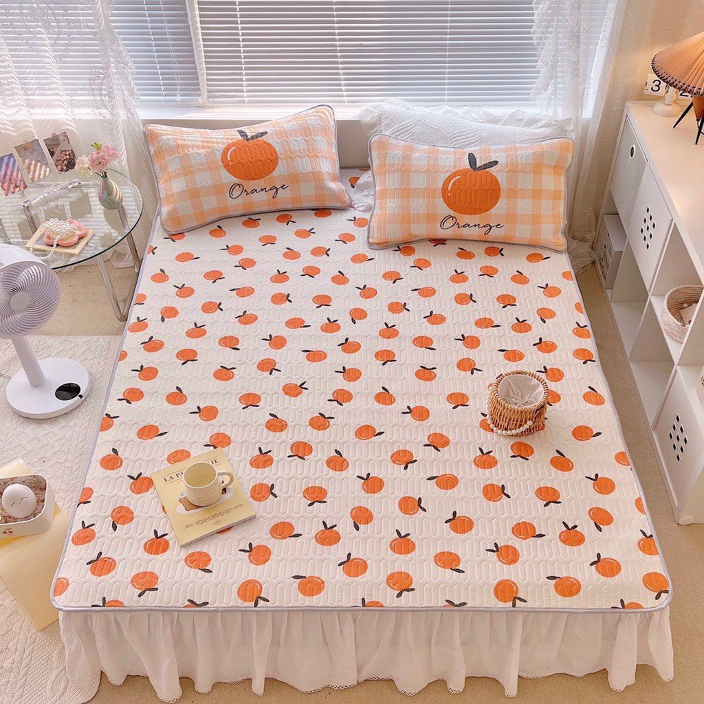 Chiếu điều hòa cao su M2T bedding họa tiết 6D mát lạnh chuẩn hàng loại 1 - chiếu điều hòa cao cấp đủ kích thước 1m6, 1m8, 2m2