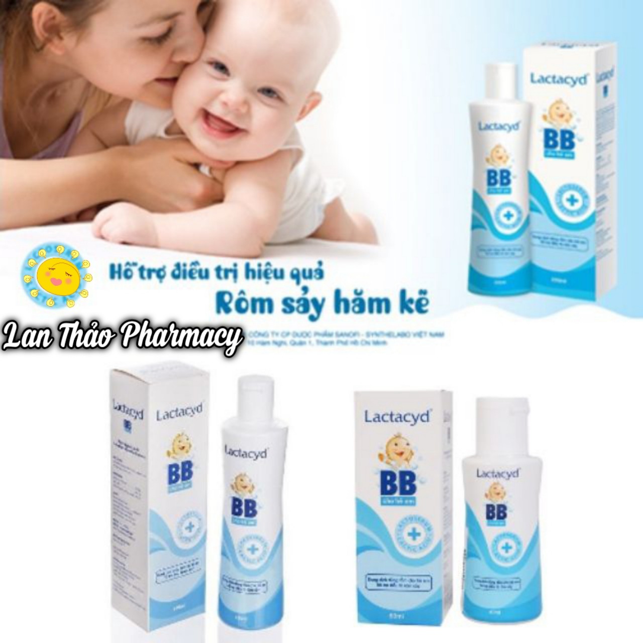 [MẪU MỚI] Sữa tắm Lactacyd BB for baby cho bé 250ml