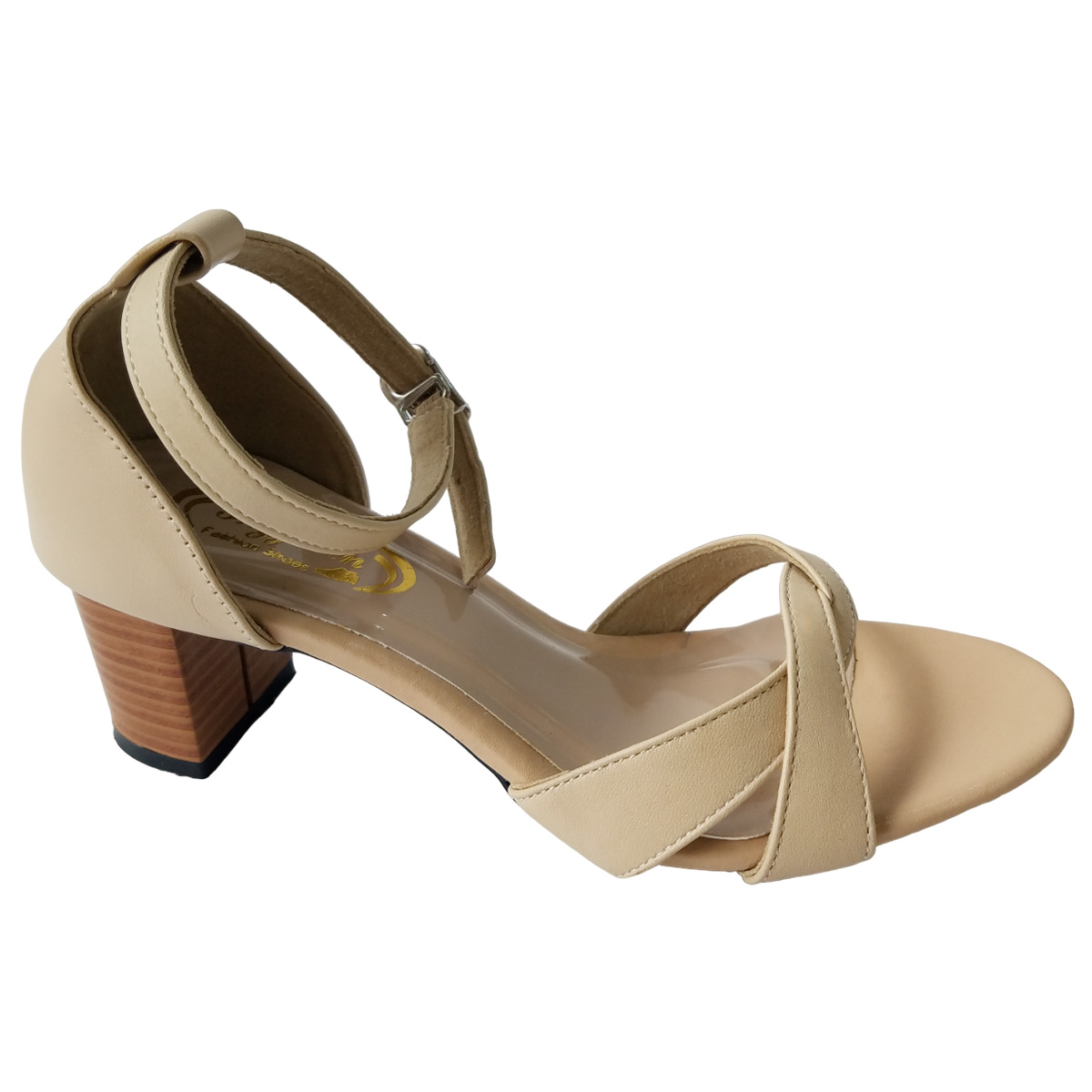 Giày Sandal Cao Gót Nữ BIGBEN Da Bò Thật Cao 5 Phân CG157