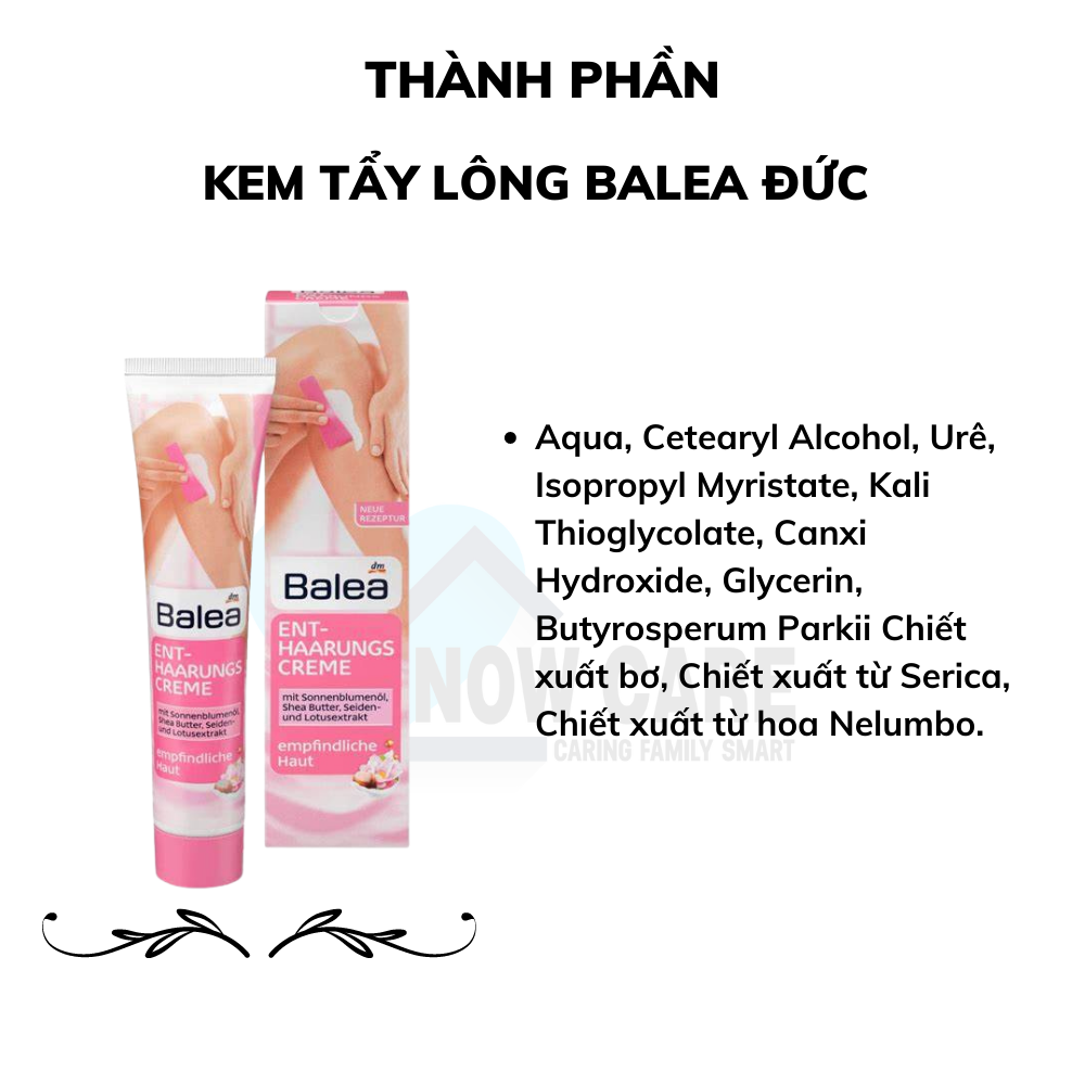 Kem Tẩy Lông Balea Đức tuýp 125 ml