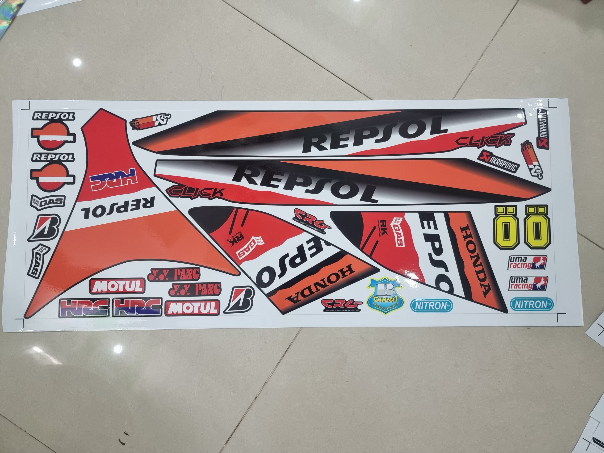 Tem rời xe click honda repsol