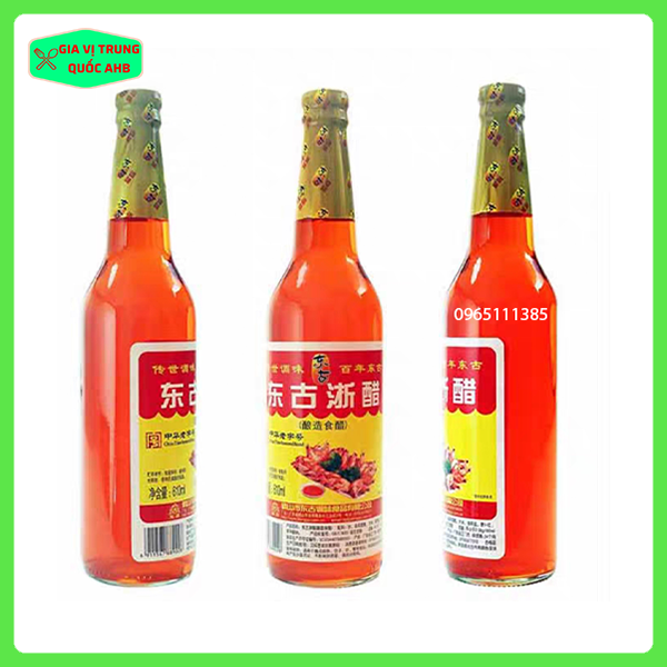 Giấm Đỏ (Giấm Tôm) Tứ Xuyên 600ml