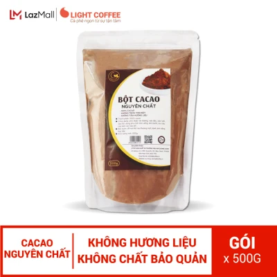 Light Cacao - Bột ca cao nguyên chất 100% - Gói 500gr