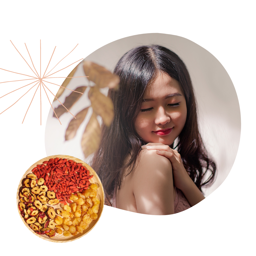 Set tea purification balm mind (longan, practically, red apple sliced, sugar candy)