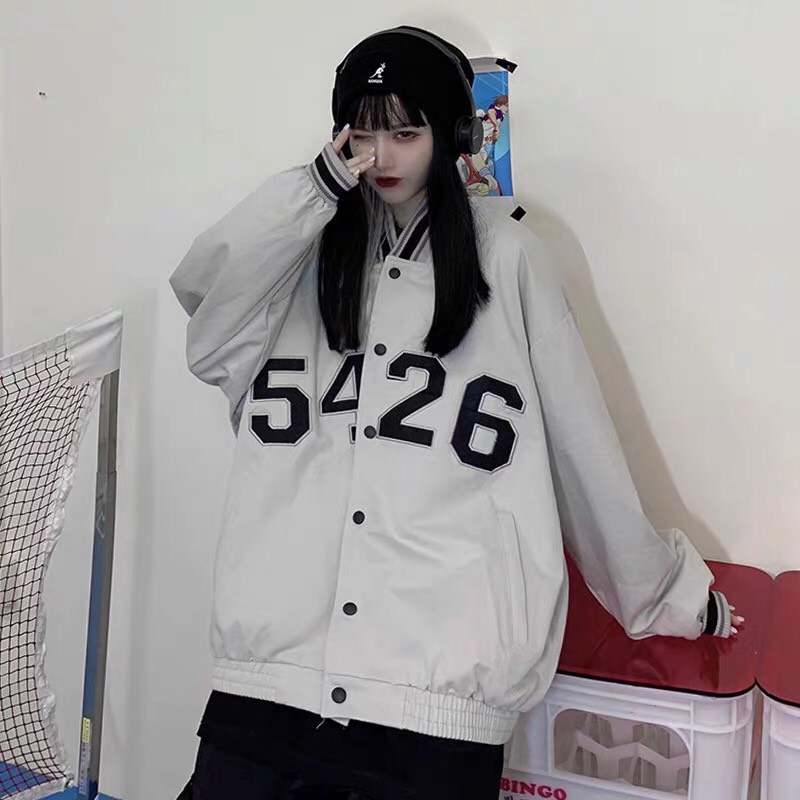 ÁO KHOÁC DÙ BÓNG CHÀY NỮ 2 LỚP BOMBER HỌA TIẾT CHỮ KÈM NÚT CÀI TIỆN LỢI THOẢI MÁI (Xưởng Sỉ Gía Gốc)