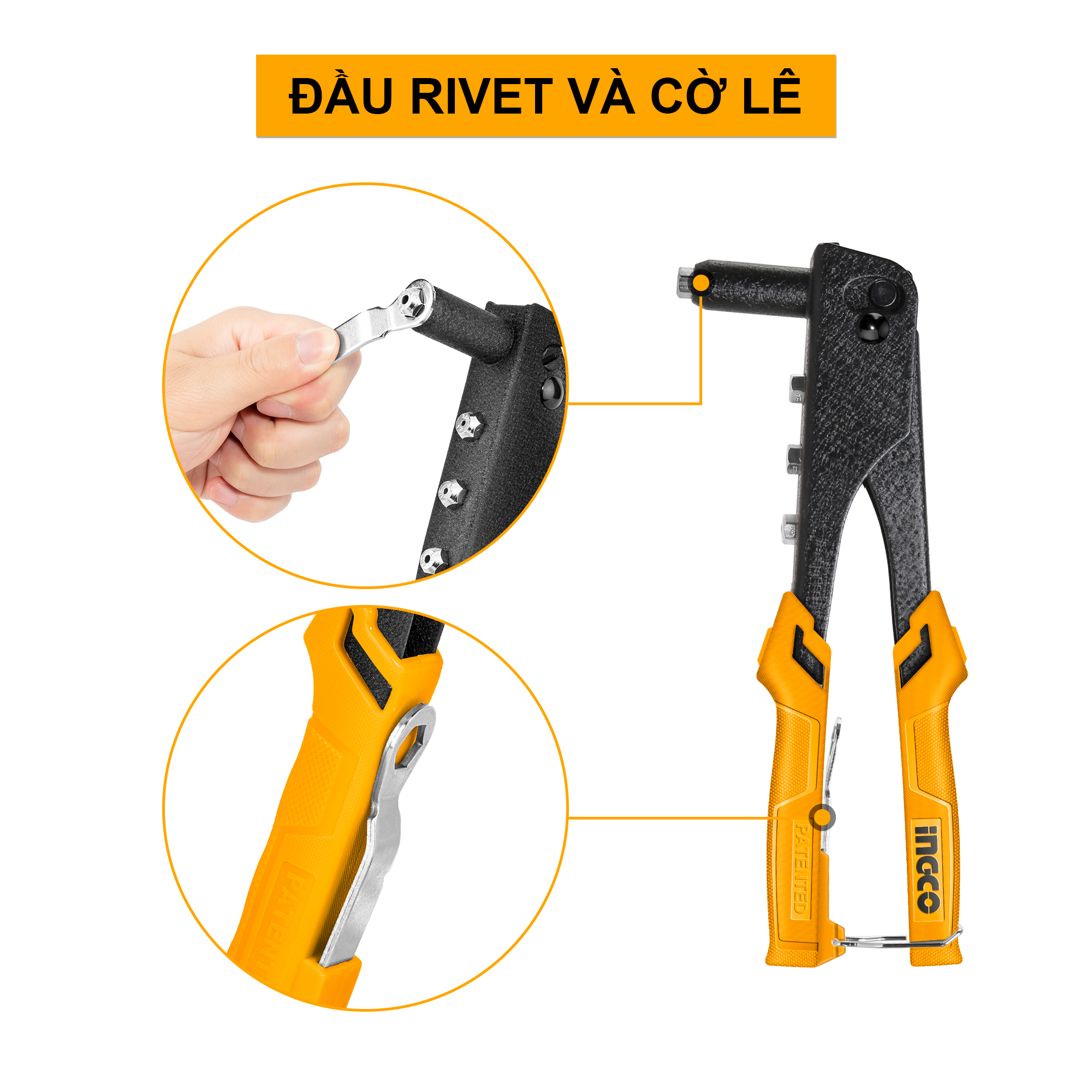 INGCO HR104/HR105 Kềm rút rivet