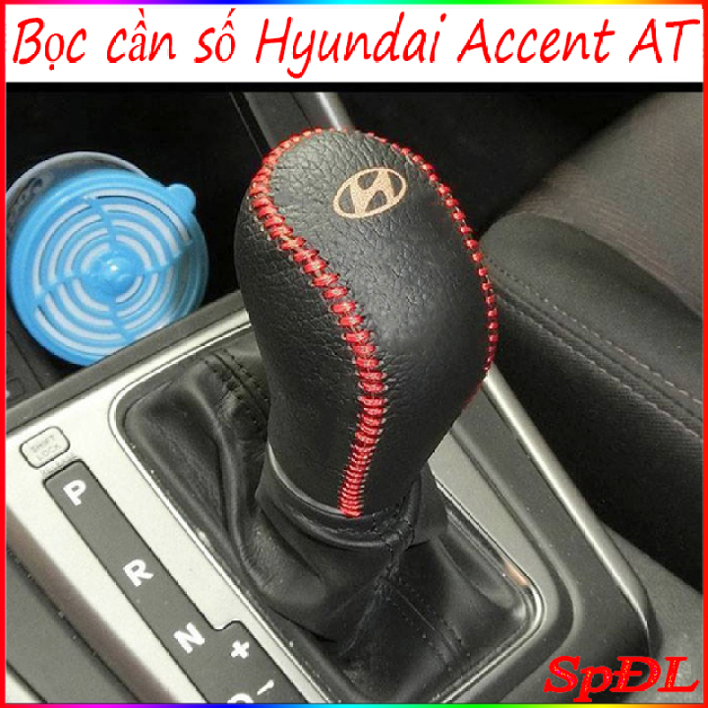 Bọc cần số xe Hyundai Accent, bọc phanh tay xe ô tô Hyundai Accent xe số tự động AT da bò loại tốt giá xưởng
