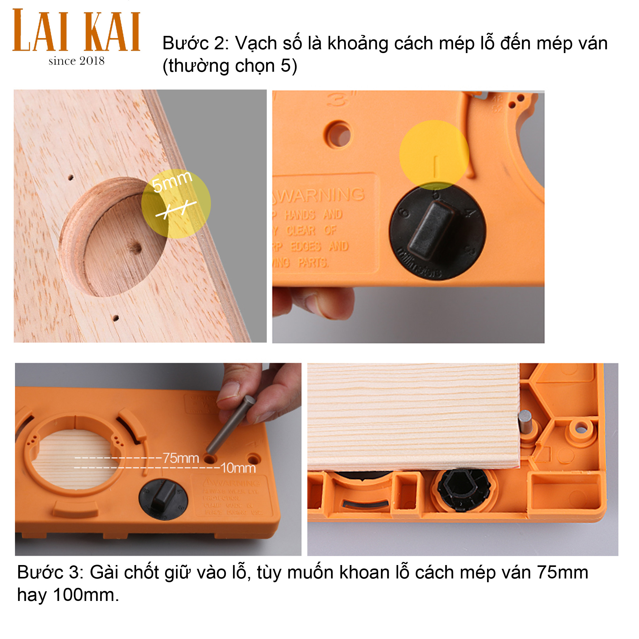 [HCM]Cữ khoan bản lề bật
