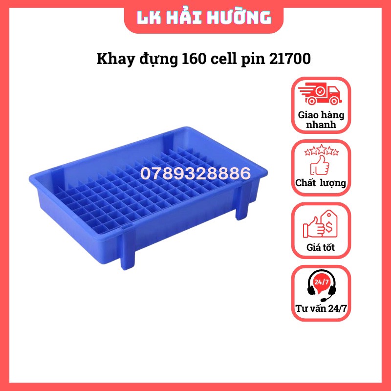 Khay đựng cell pin 18650, 21700 xếp gọn