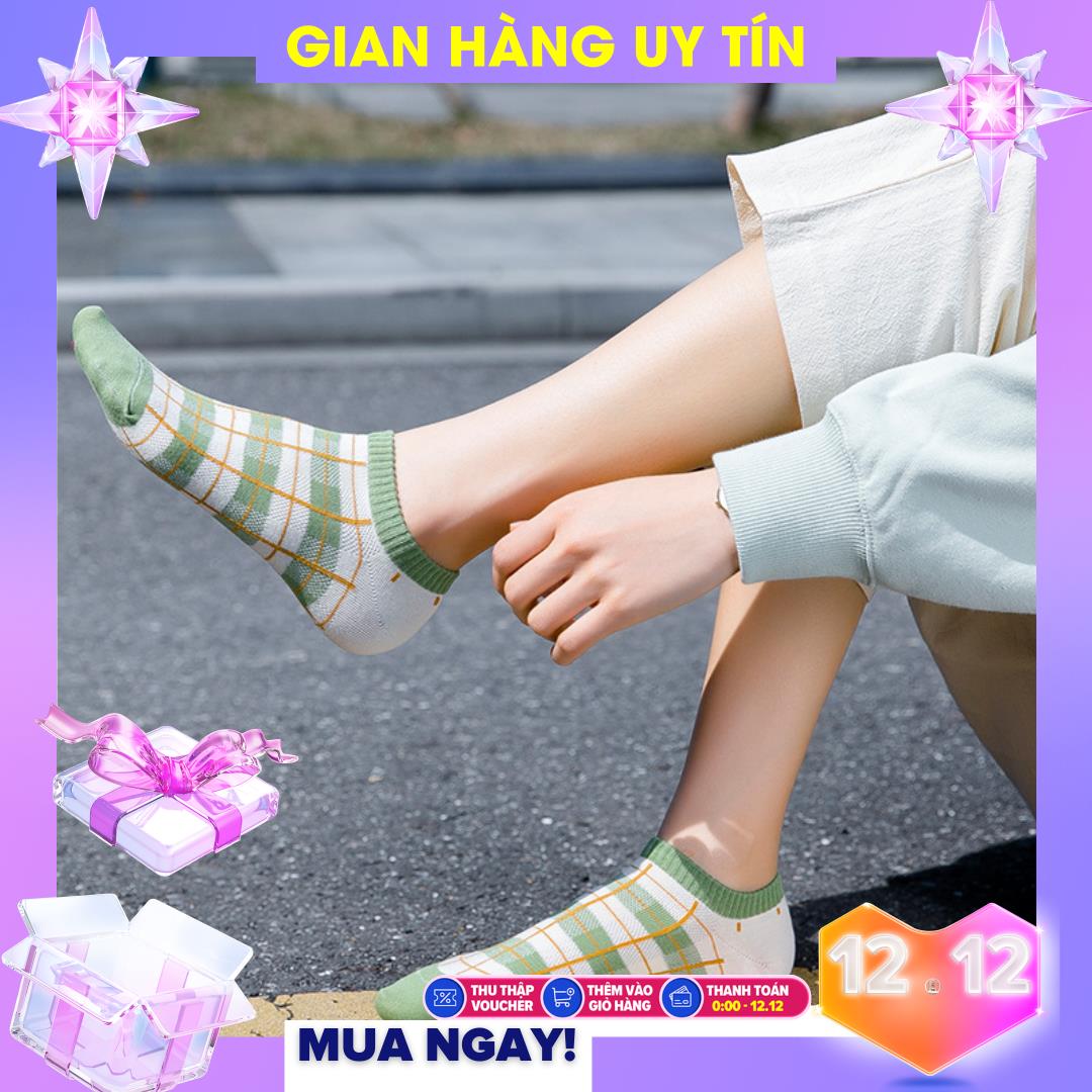 1 đôi Tất Vớ cao cấp màu Xanh Bơ cho nữ cực dễ thương