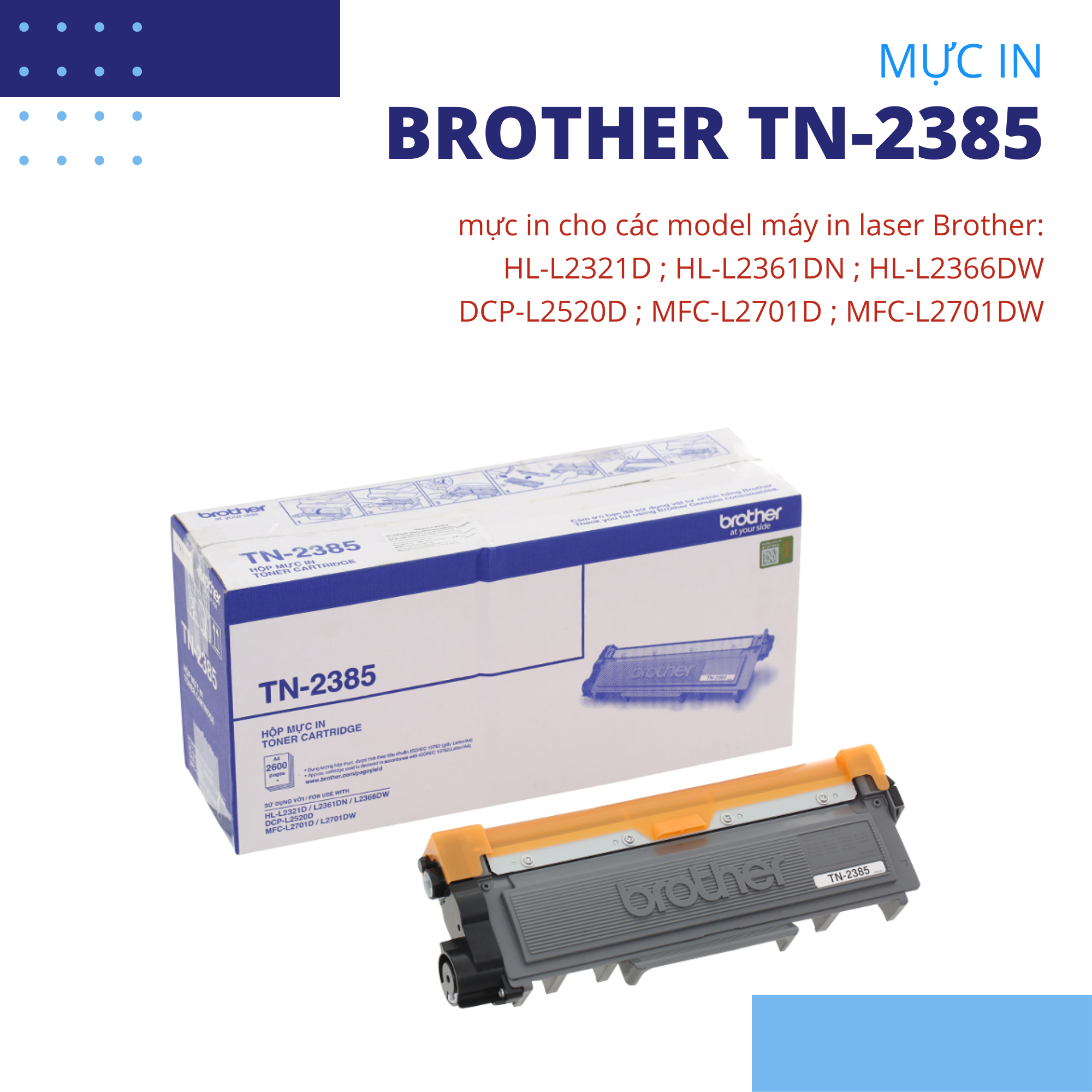 Brother TN-2385 mực máy in Brother