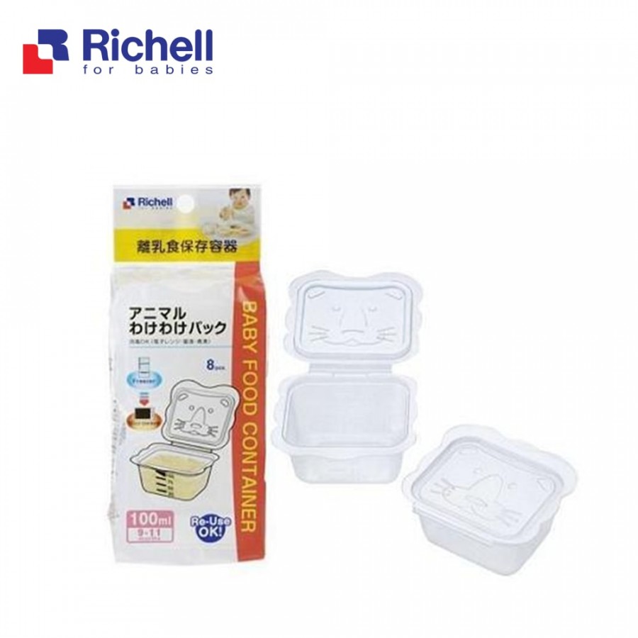 [HCM]Bộ chia thức ăn 100ml 8c Richell GRB138