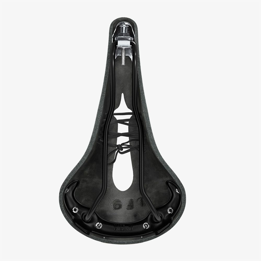 Yên Brooks B17 Carved Leather Saddle - Black