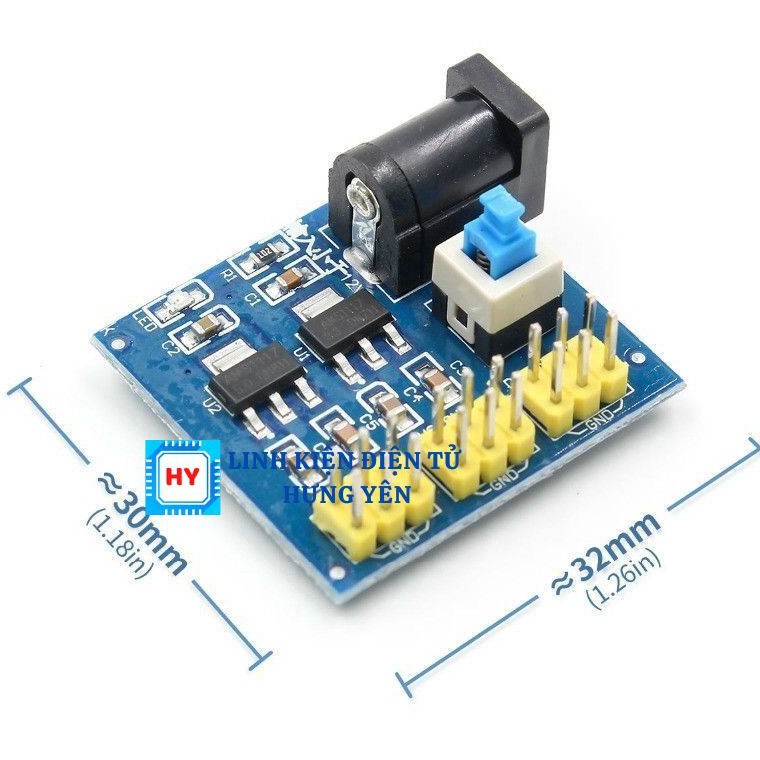 Module Nguồn Chuyển Đổi DC - DC 12V Sang 3.3V 5V 12V