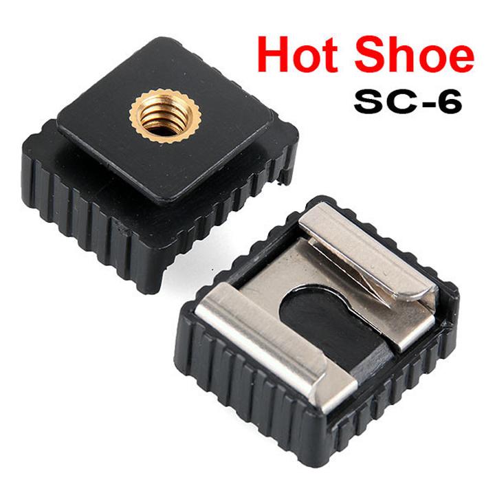 Adapter flash hot shoe tripod SC-6